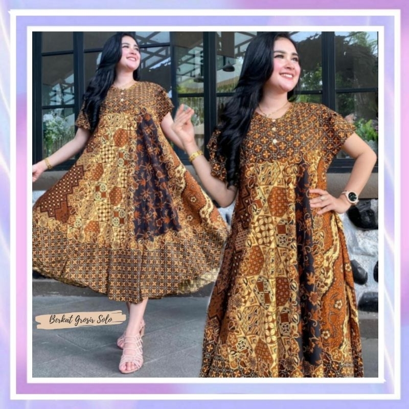 Jual Daster Payung Jumbo Sultan Viral Daster Batik Daster Rayon Busui Bumil Selebgram Hits 8833