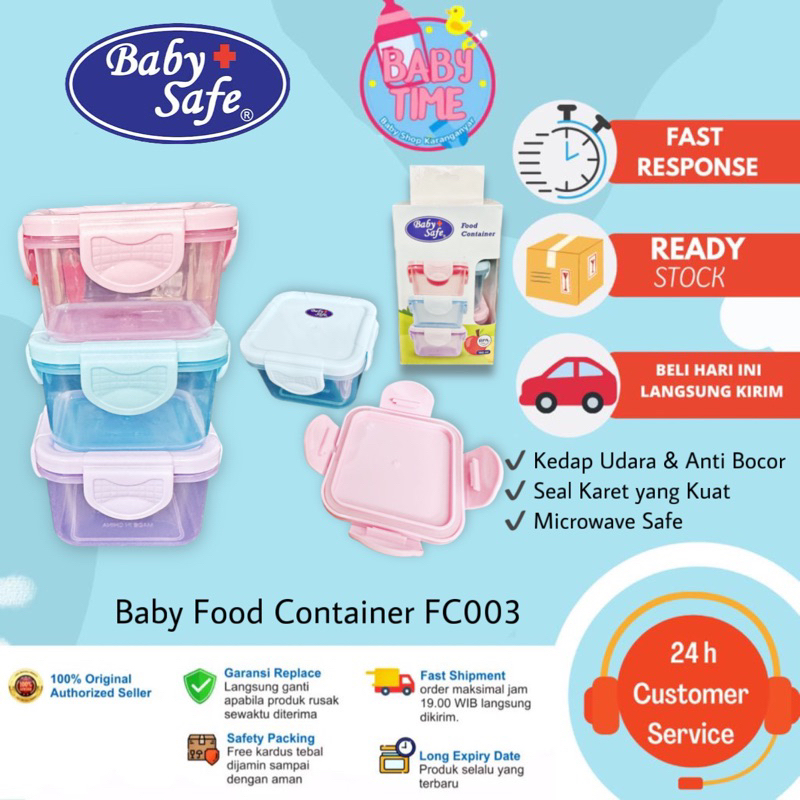 Jual Baby Safe FC003 & FC002 Food Container 150 ml / 60ml Kontainer ...