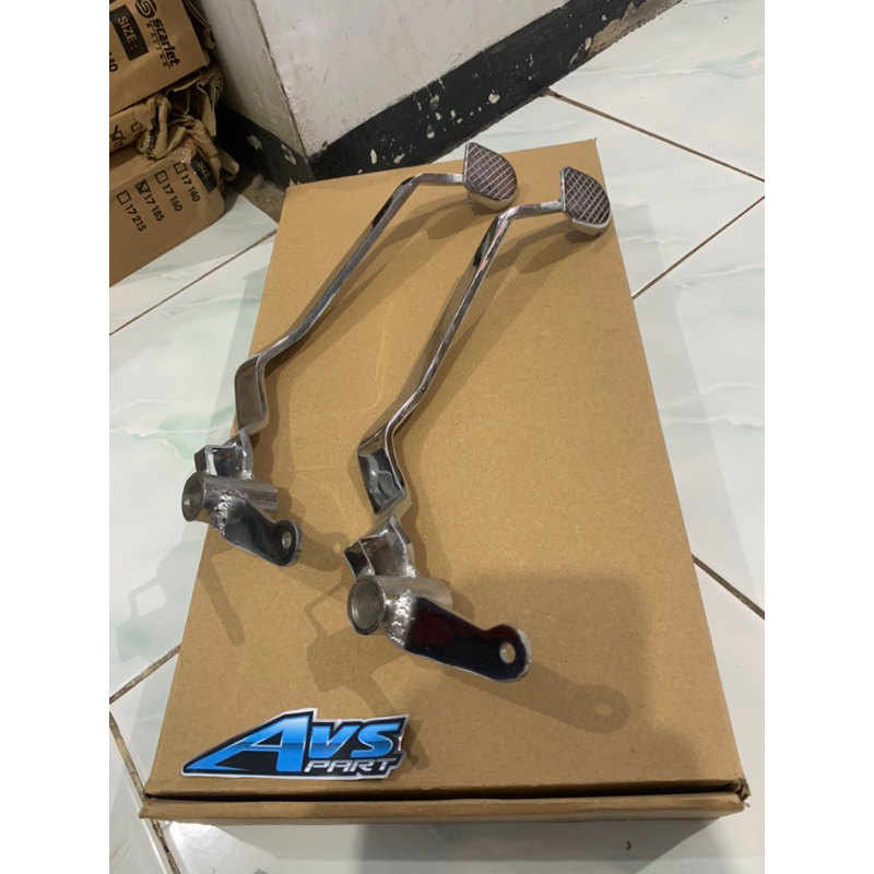 Jual tuas pinjakan rem blits blitz crome tuas pedal rem blitz pnp honda