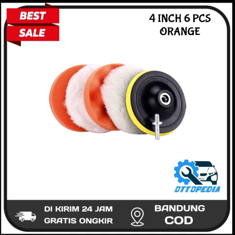 Jual Busa Poles Inch Pcs Orange Double Wool Busa Alat Poles Body Mobil Motor Compound