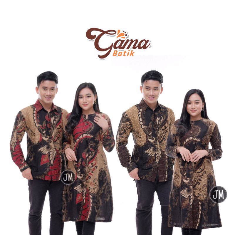 Jual Batik Couple Wanita Pria Batik Kantor Seragam Batik M L Xl Xxl