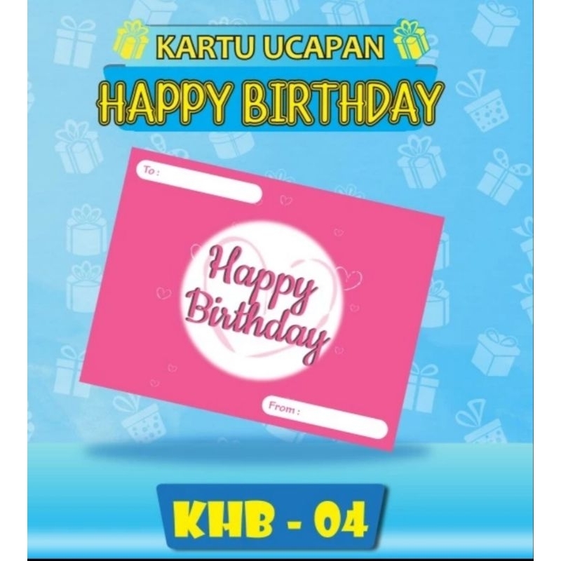 Jual 10pcs Kartu Ucapan Happy Birthday Motif Birthday Card Kartu