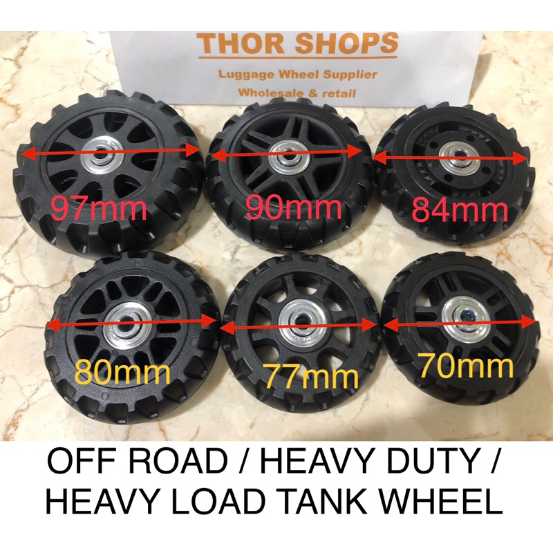 Jual 1 pcs roda koper pengganti replacement luggage wheel multi purpose ...