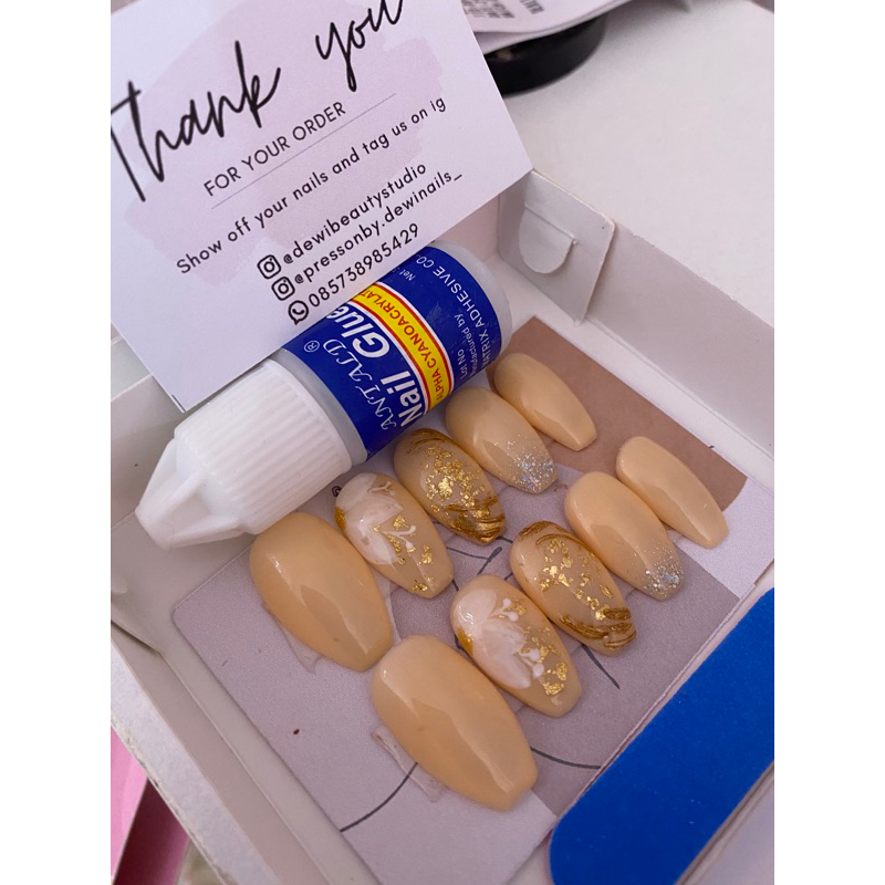 Jual PRESS ON NAILS NATURAL | Shopee Indonesia