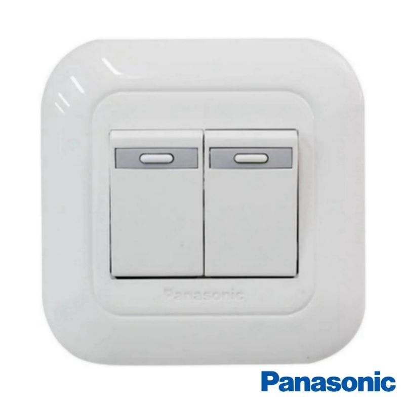 Jual Panasonic Saklar Seri Double Gang Wej Wej Wide Series