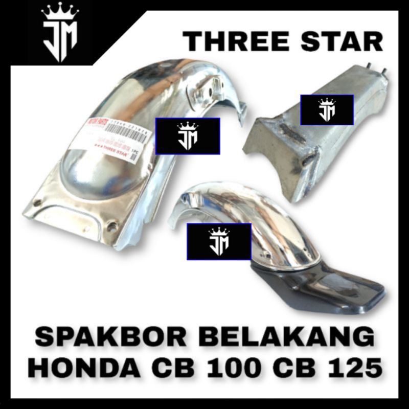 Jual SPAKBOR SLEBOR SELEBOR BELAKANG HONDA GL 100 GL 125 THREE STAR SET ...