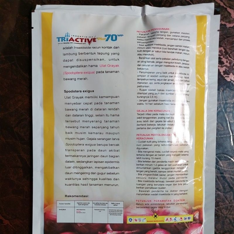 Jual insektisida triactive plus 70wp 100gr | Shopee Indonesia