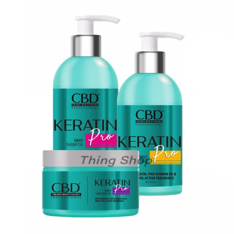 Jual PAKET CBD KERATIN TREATMENT (Shampo+Conditioner+Masker 250 Ml ...