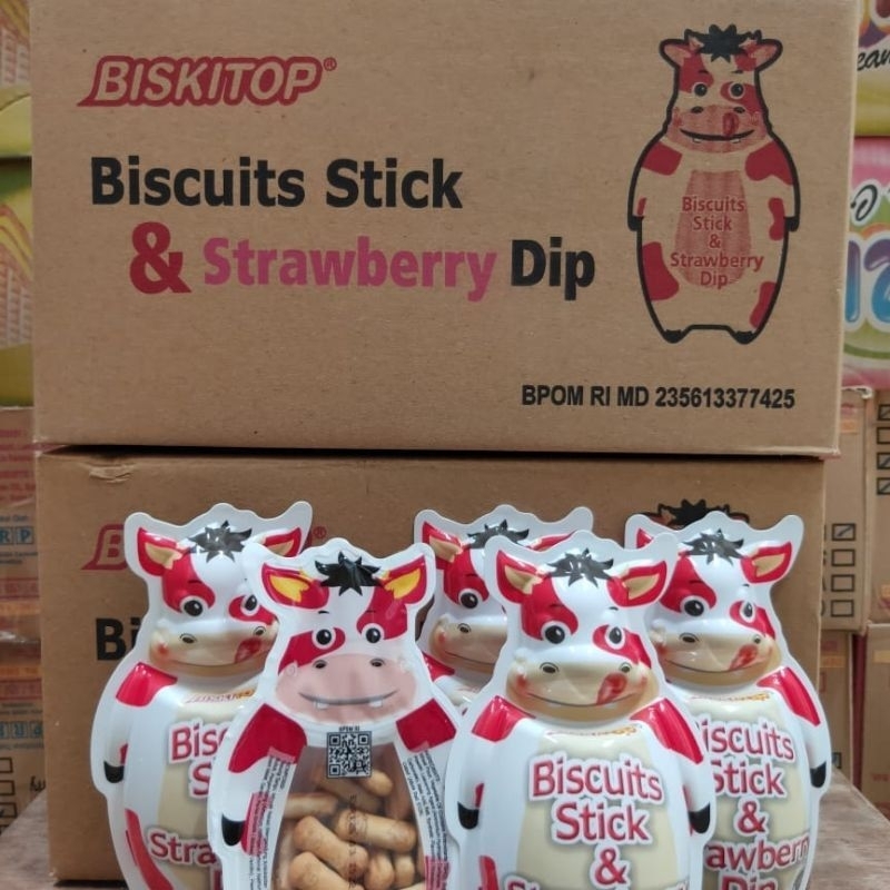 Jual BISKITOP - BISCUIT DIP SAPI 1 DUS / KARTON isi 30Pcs 28gr BISKUIT ...