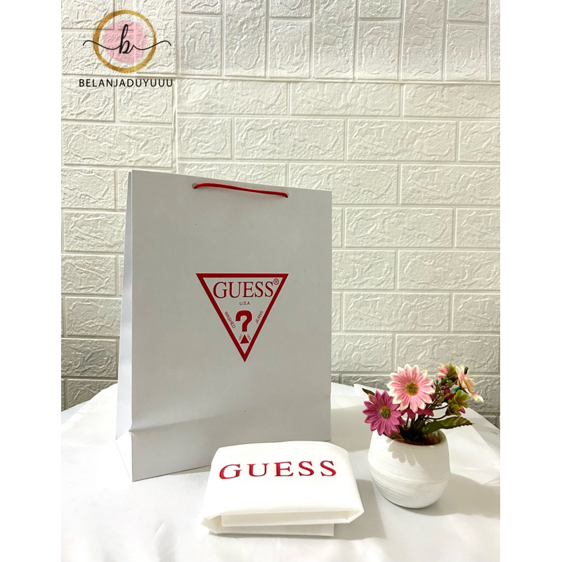 Paper bag online guess