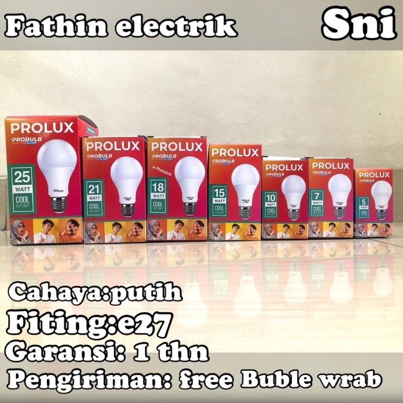 Jual Lampu Led Murah Prolux Cahaya Putih Shopee Indonesia