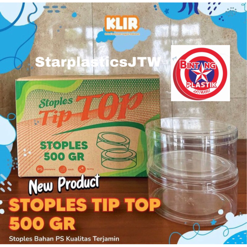 Jual New Toples Gr Gr Plastik Tip Top By Klir Nastar Kue