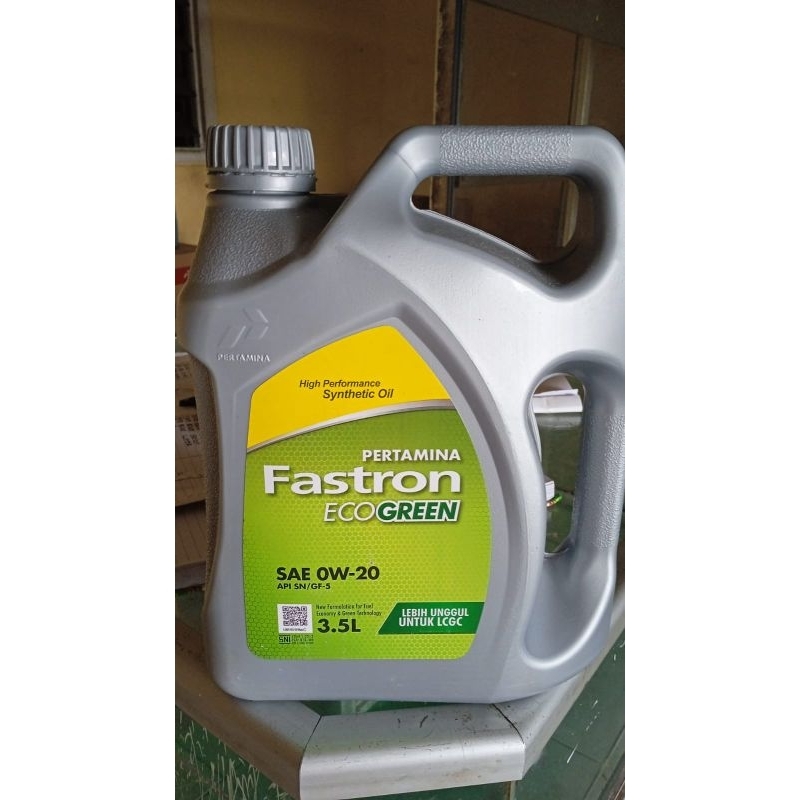 Jual Fastron Eco Green 0W-20 Galon 3,5 Liter | Shopee Indonesia