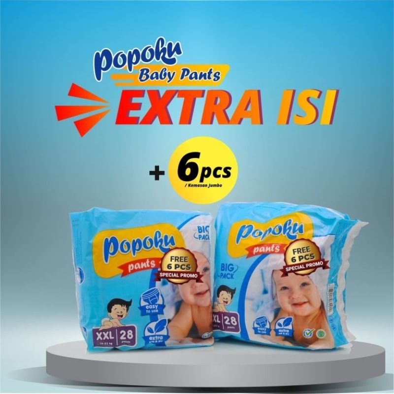 Jual New Popoku Baby Pants Jumbo XL32+6 , XXL28+6 | Shopee Indonesia
