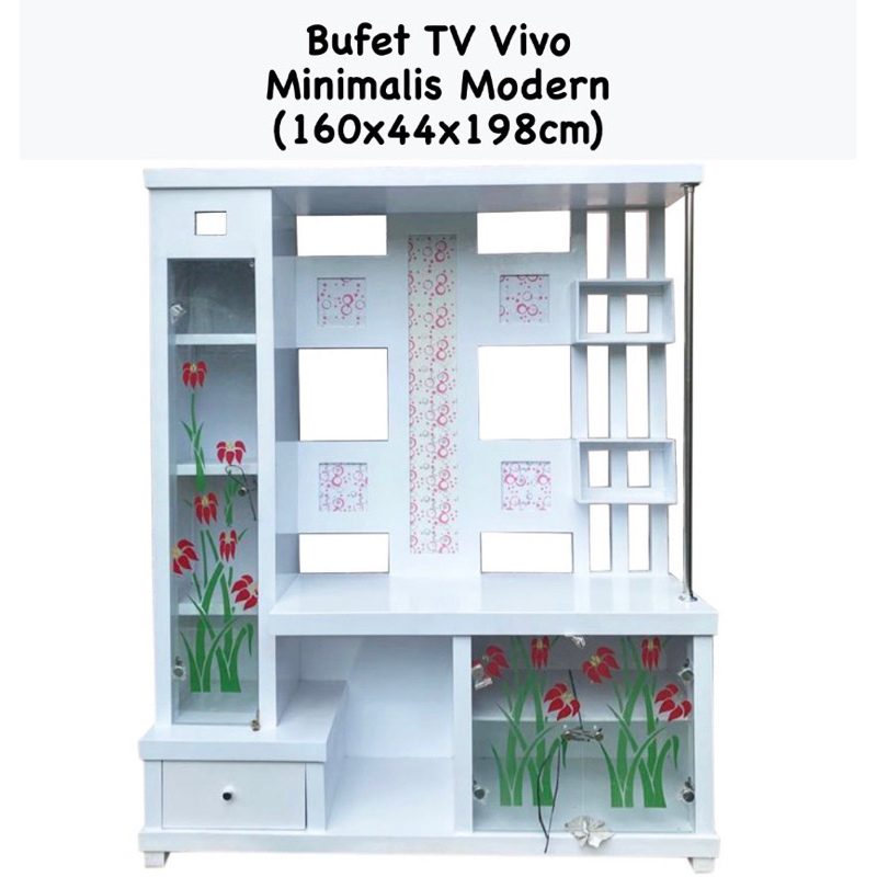 Jual Bufet TV Minimalis Modern | Rak TV | Bufet Pajangan | Lemari TV ...