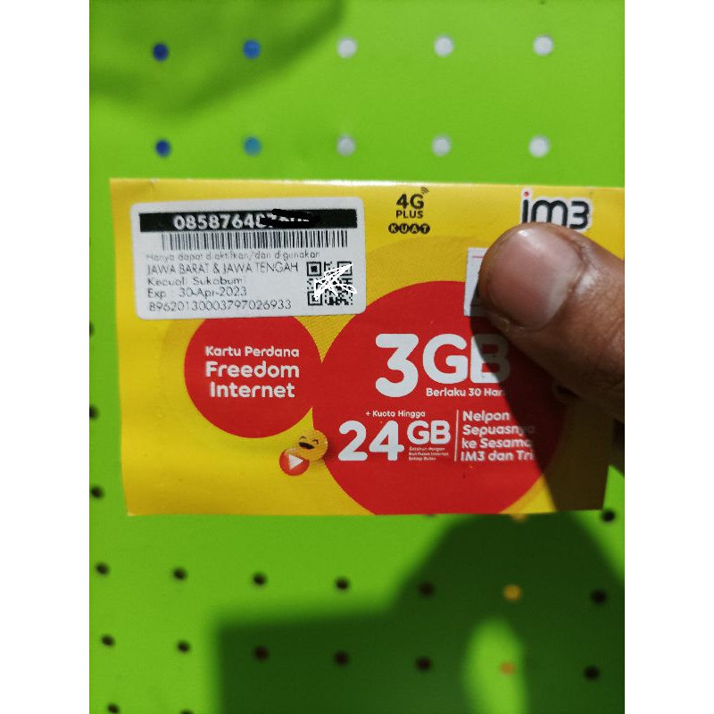 Jual KARTU PERDANA IM3 INDOSAT 3GB 30 HARI JATENG & JABAR FRESH ...