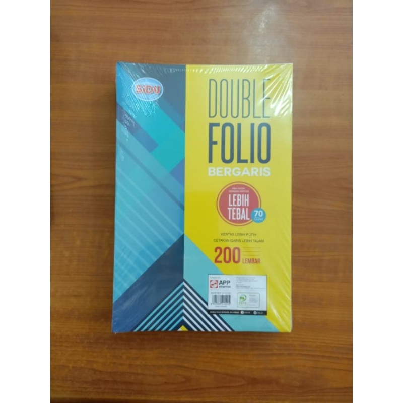 Jual KERTAS DOUBLE FOLIO BERGARIS ISI 200 LEMBAR | Shopee Indonesia