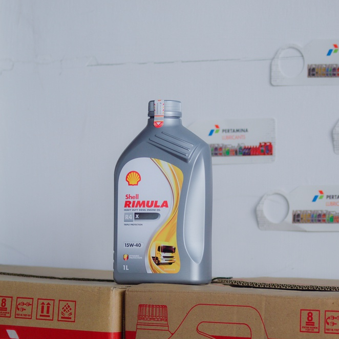 Jual Oli Mesin Mobil Shell Rimula R4X 15W-40 1 Liter dan 5 Liter / Oli ...