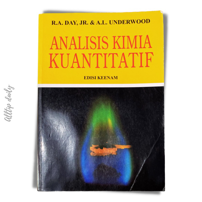 Jual Buku Farmasi - ANALISIS KIMIA KUANTITATIF Edisi 6 - Underwood ...