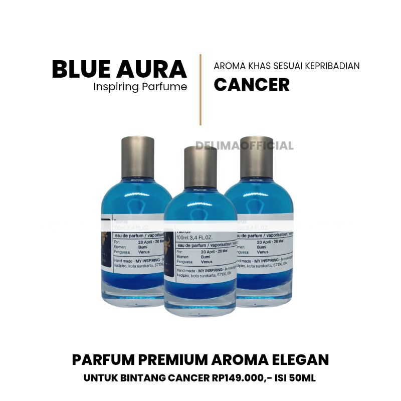 Jual BLUE AURA FOR CANCER 50ml Parfume Untuk Sang Cancer Parfum