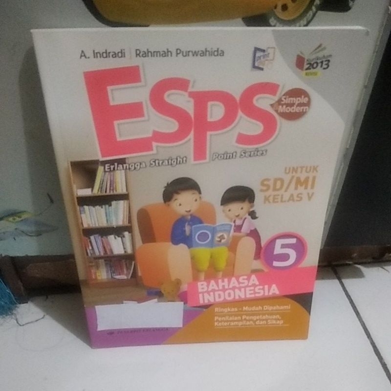 Jual Buku ESPS Bahasa Indonesia untuk SD & MI Kelas 5 erlangga | Shopee ...