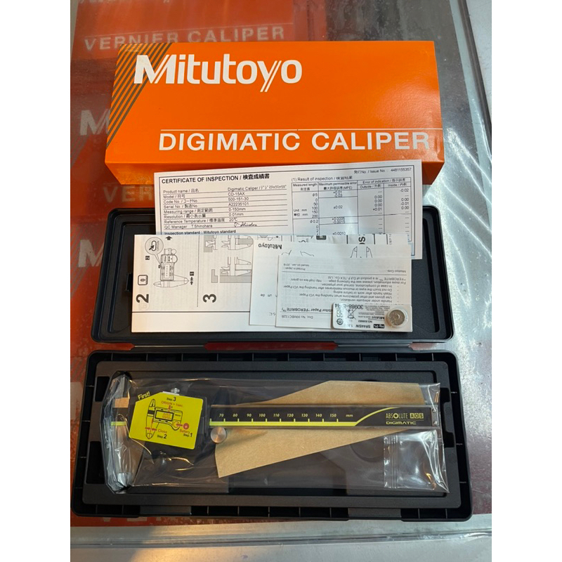Calibro Digitale Mitutoyo 500-161-30 - Misuratore Ad Alta Precisione 0-150 Mm, Con Uscita Dati, Ideale Per Officina E Fai-da-te