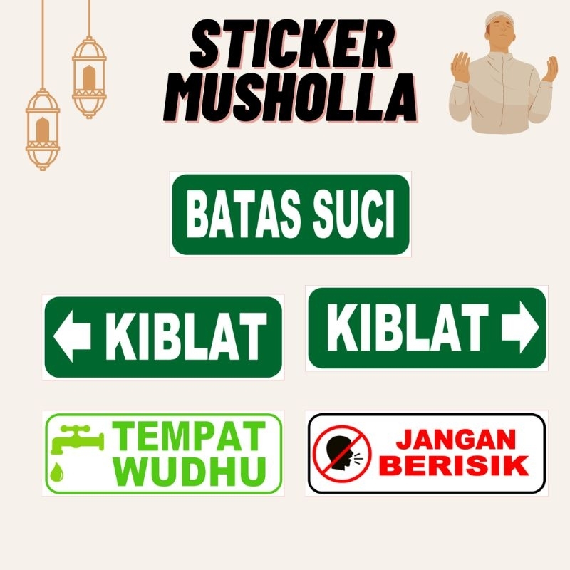 Jual Sticker Musholakiblattempat Wudhu Shopee Indonesia