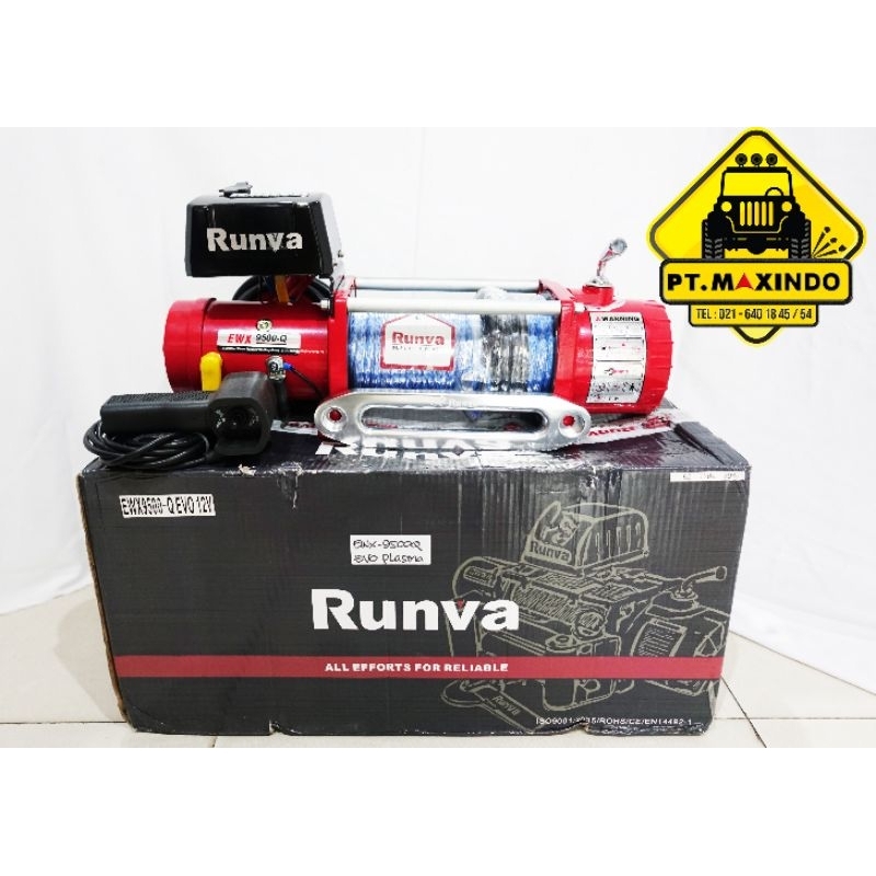 Jual RUNVA Electric Winch 9.5XQ EVO / EWX-9500-Q EVO (4,3 Ton ...