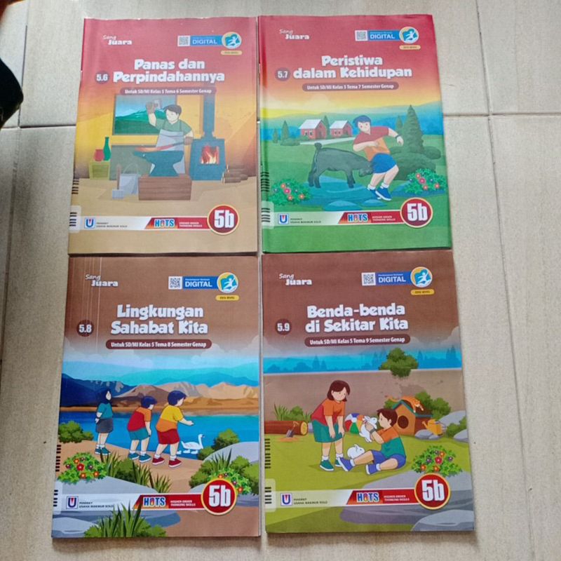 Jual Sang Juara LKS SD/MI Kelas 5 Berbasis Digital Semester 2 Tema 6789 ...
