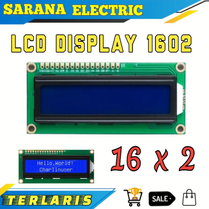 REE SHIPPING 5PCS/LOT LCD1602 LCD 1602 Blue Screen With Backlight LCD
