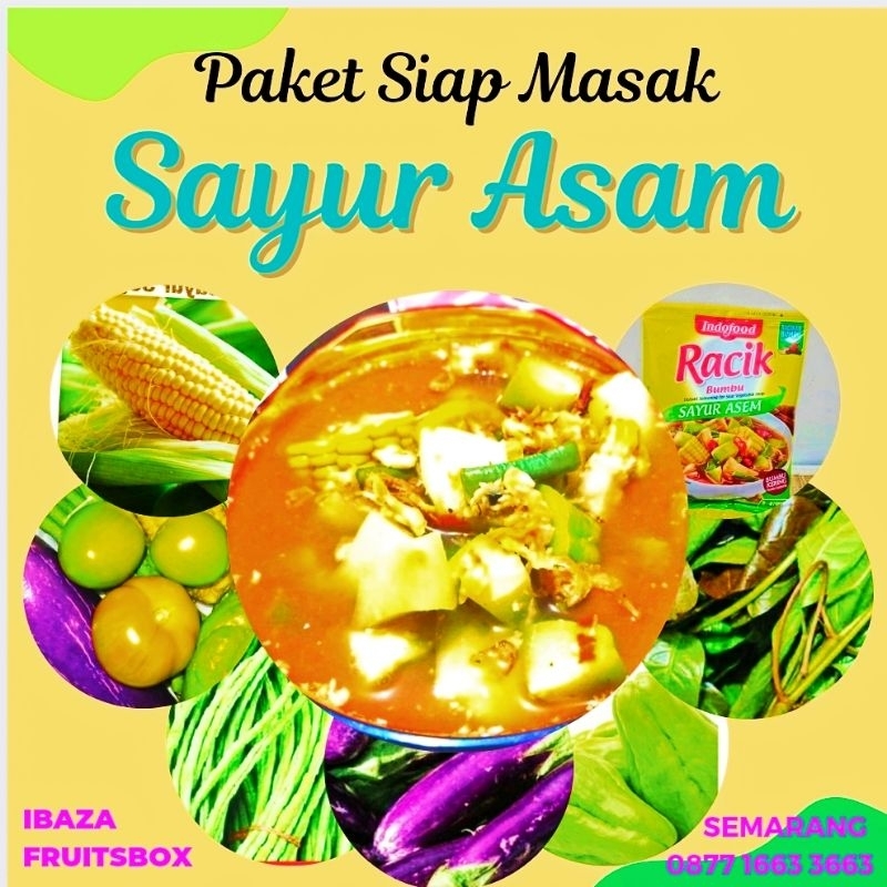 Jual Sayur Asam Paket Sayur Segar Ready To Cook Lengkap Dengan Bumbu