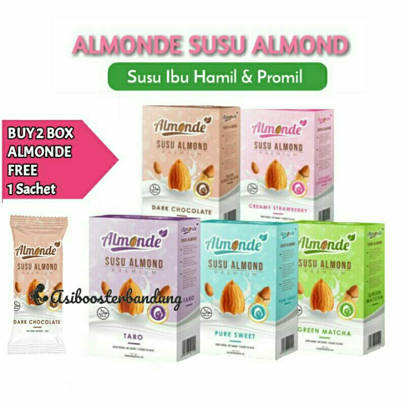 Jual ALMONDE SUSU ALMOND Nutrisi Ibu Hamil dan Promil Susu bubuk sari