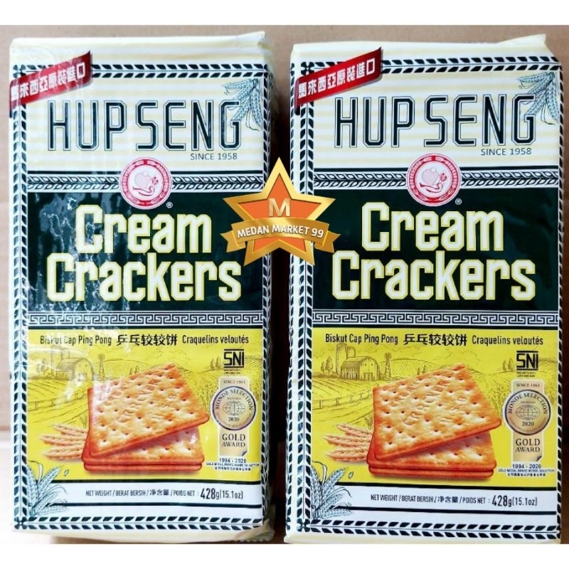 Jual HUP SENG CREAM CRACKERS 428 GR | BISCUIT | BISKUIT | HUPSENG ...