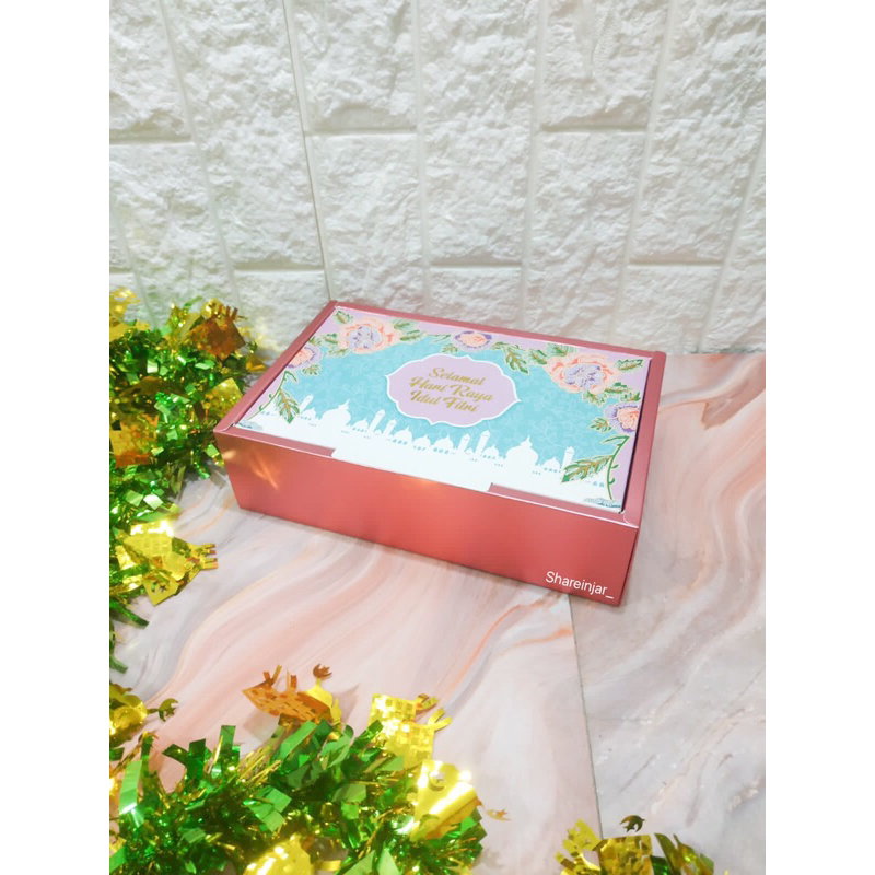 Jual Kotak Box Kue Lebaran Idul Fitri Packaging Hampers Kado Cookies