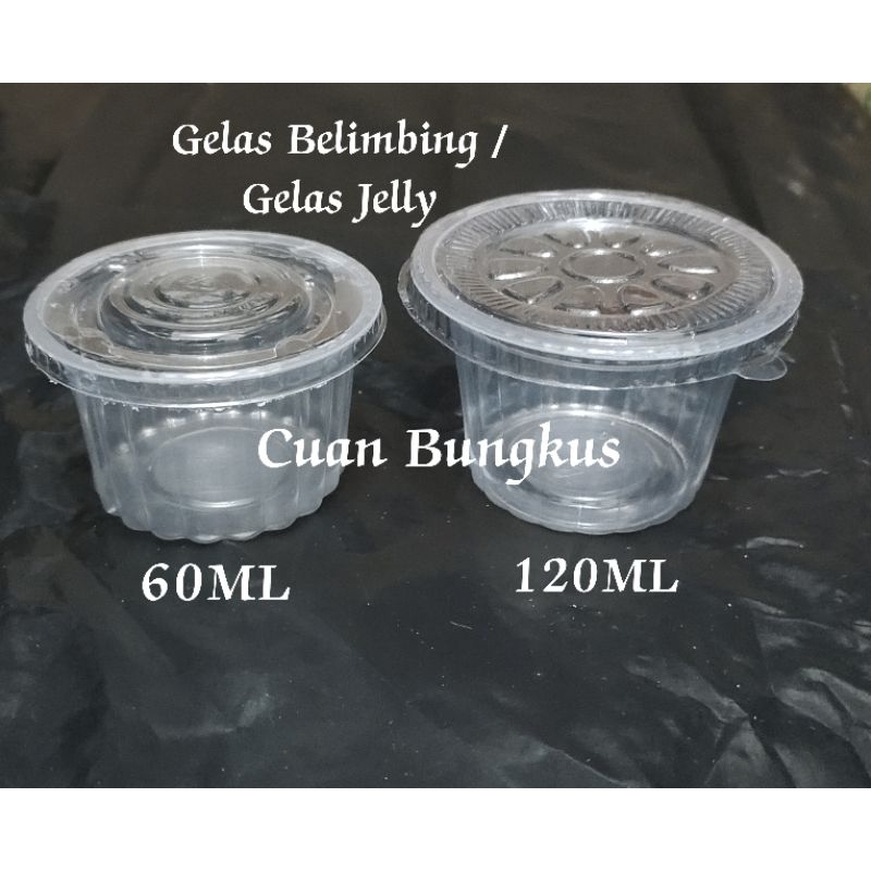 Jual Gelas Plastik Cup Pudding Plastik Gelombang Belimbing Tutup Ml