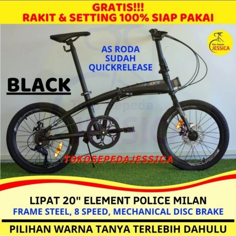 Jual Sepeda Lipat 16 inch 20 inch Element Police Milan Rans ...