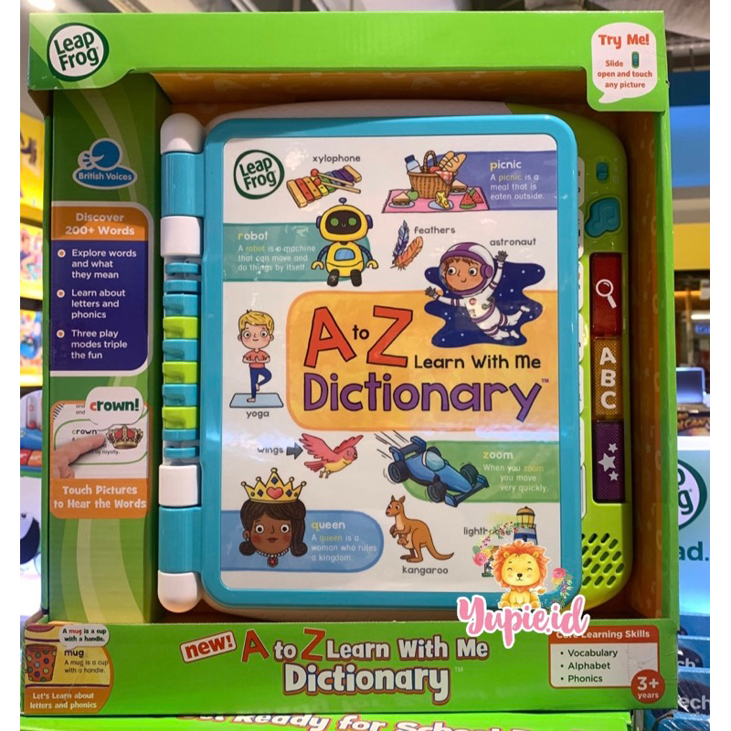 Jual leapfrog A to Z learn with dictionary / buku baca anak | Shopee ...