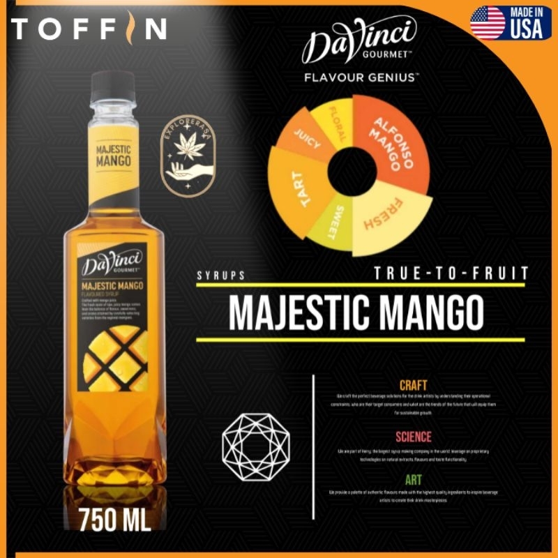 Jual davinci syrup rasa Mango Majestic 750ml | Shopee Indonesia