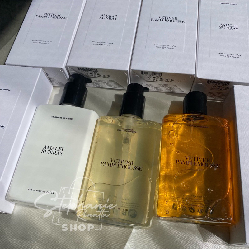 Jual ZARA X JO MALONE SET SHAMPOO SHOWER GEL BODY LOTION ORIGINAL