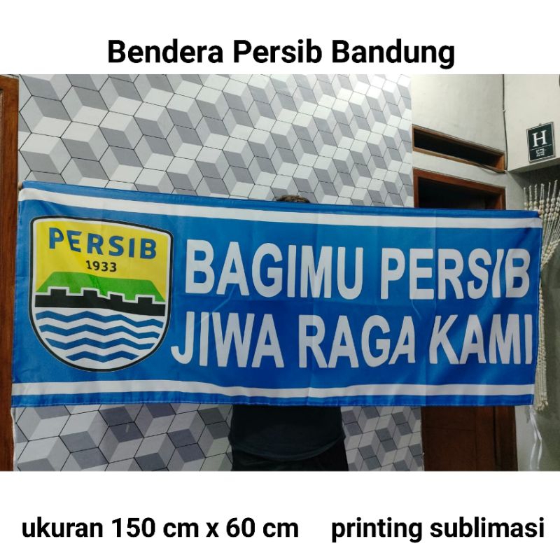 Jual Bendera Persib Bandung Logo Panjang Flag Termurah Shopee Indonesia