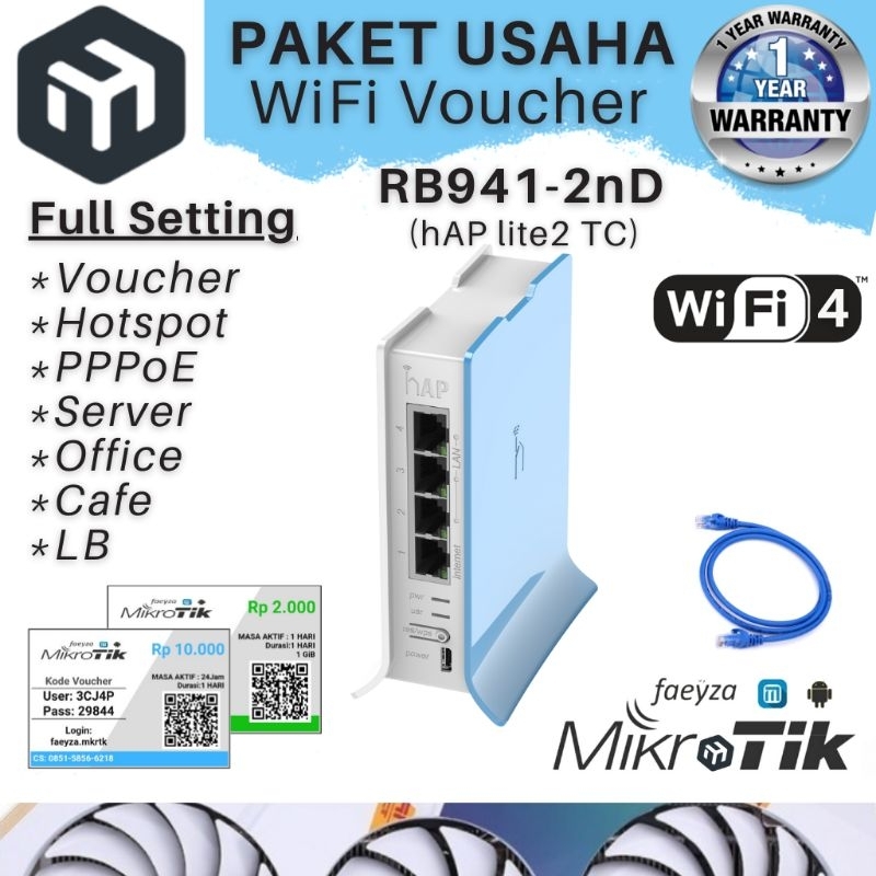 Jual Router Mikrotik Rb Nd Tc Baru Full Setting Hotspot Voucher Rt Rw Net Shopee Indonesia