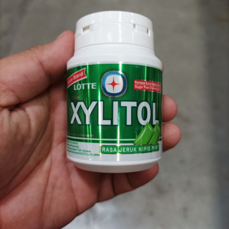 Jual Xylitol Permen Karet Bebas Gula Xylitol Jeruk Nipis Mint Botol