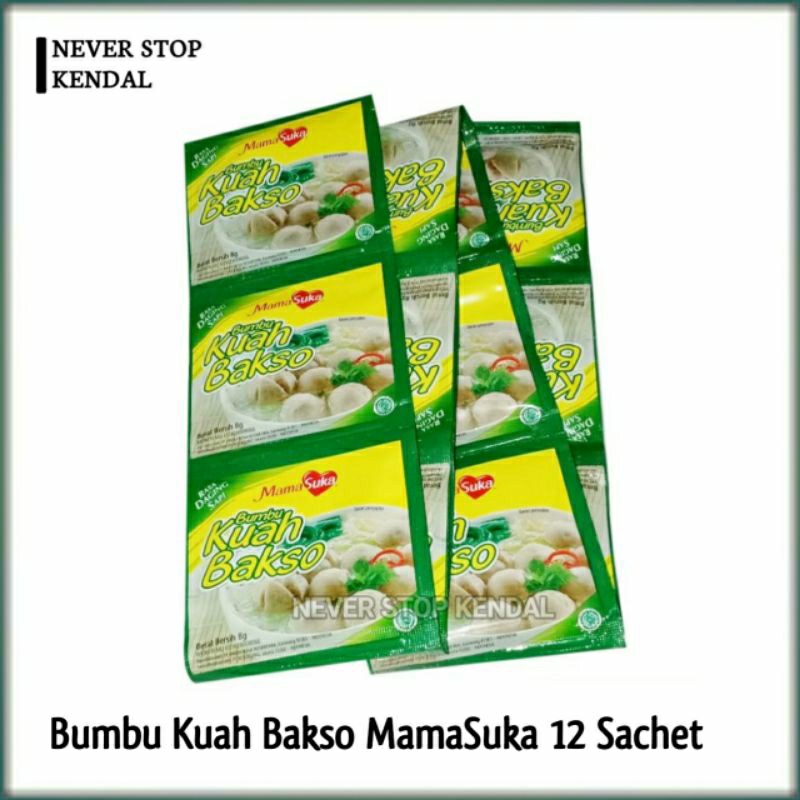 Jual Bumbu Kuah Bakso Mamasuka 1 Renceng Isi 12 Sachet Shopee Indonesia