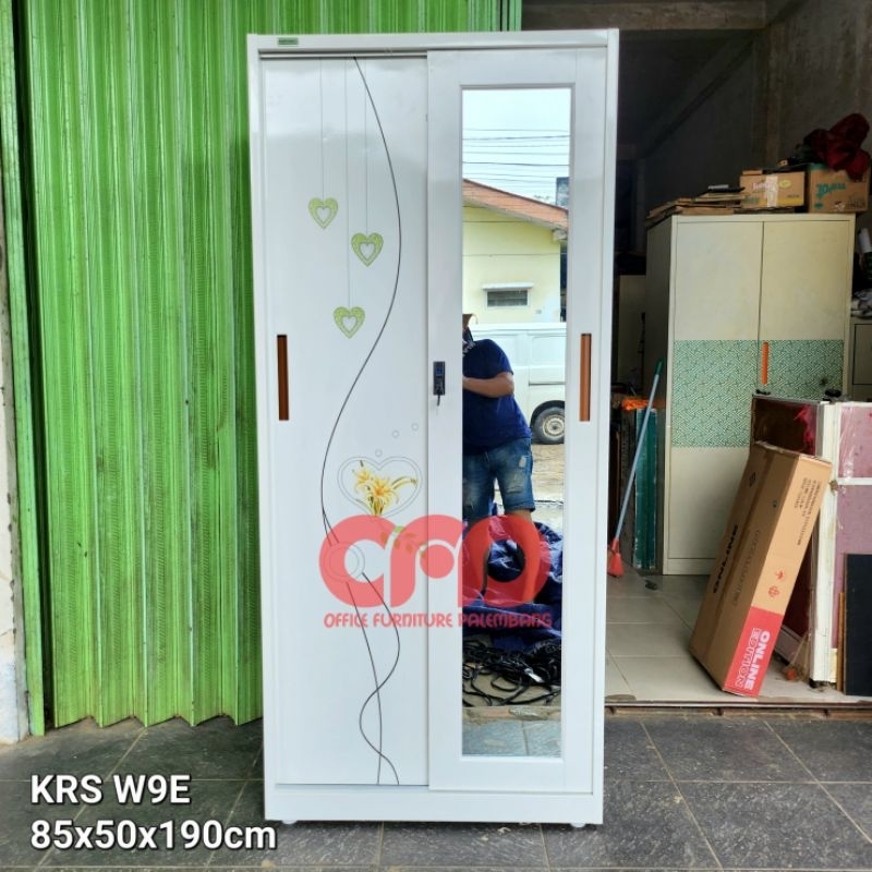 Jual Lemari Pakaian Besi Karsindo Krs W9e W9d Lemari Baju 2 Pintu