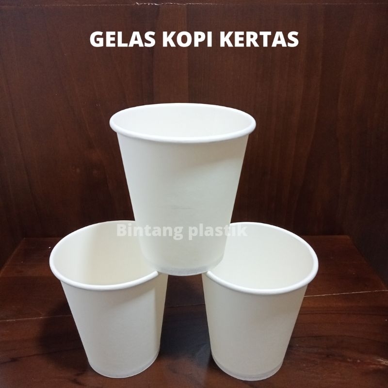 Jual Gelas kopi kertas putih polos | Shopee Indonesia