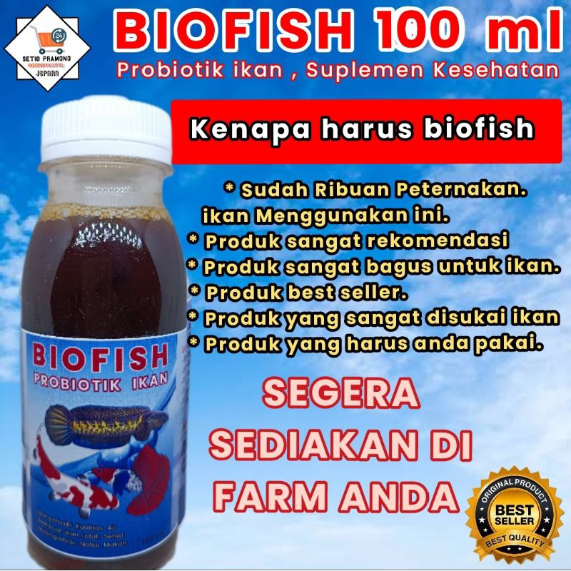 Jual Probiotik Ikan Biofish 100 Ml Untuk Meningkatkan Kualitas Air Dan