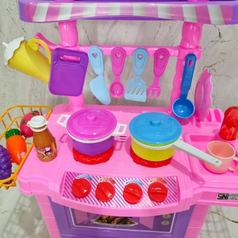 Jual Mainan anak kitchen set mainan anak masak masakan KANTIN SENYUM 75 ...