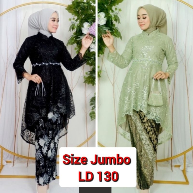 Jual Kebaya Jumbo Modern Kebaya Lesti Jumbo LD 130/Kebaya Tunik Lesti