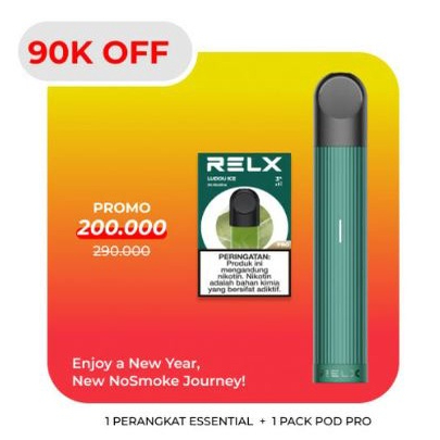 Jual Relx Bundle Essential Green Device And Pod Isi Pod Shopee Indonesia