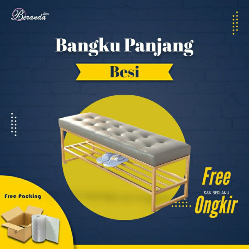 Jual Bangku Panjang Besi Minimalis Mewah Terbaru Kursi Ruang Runggu